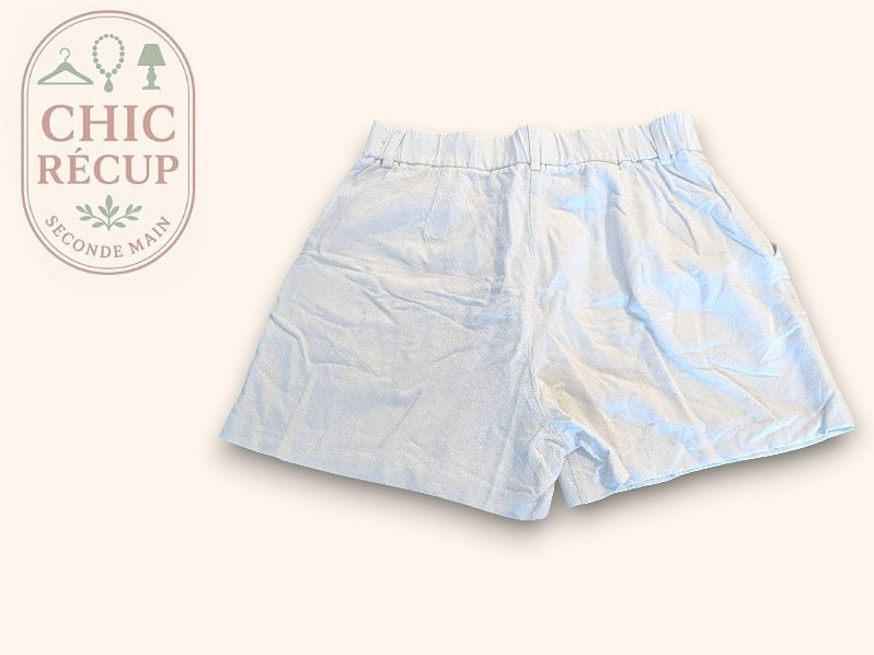 Short En Jean Stradivarius - L - Crème - Chpav-66