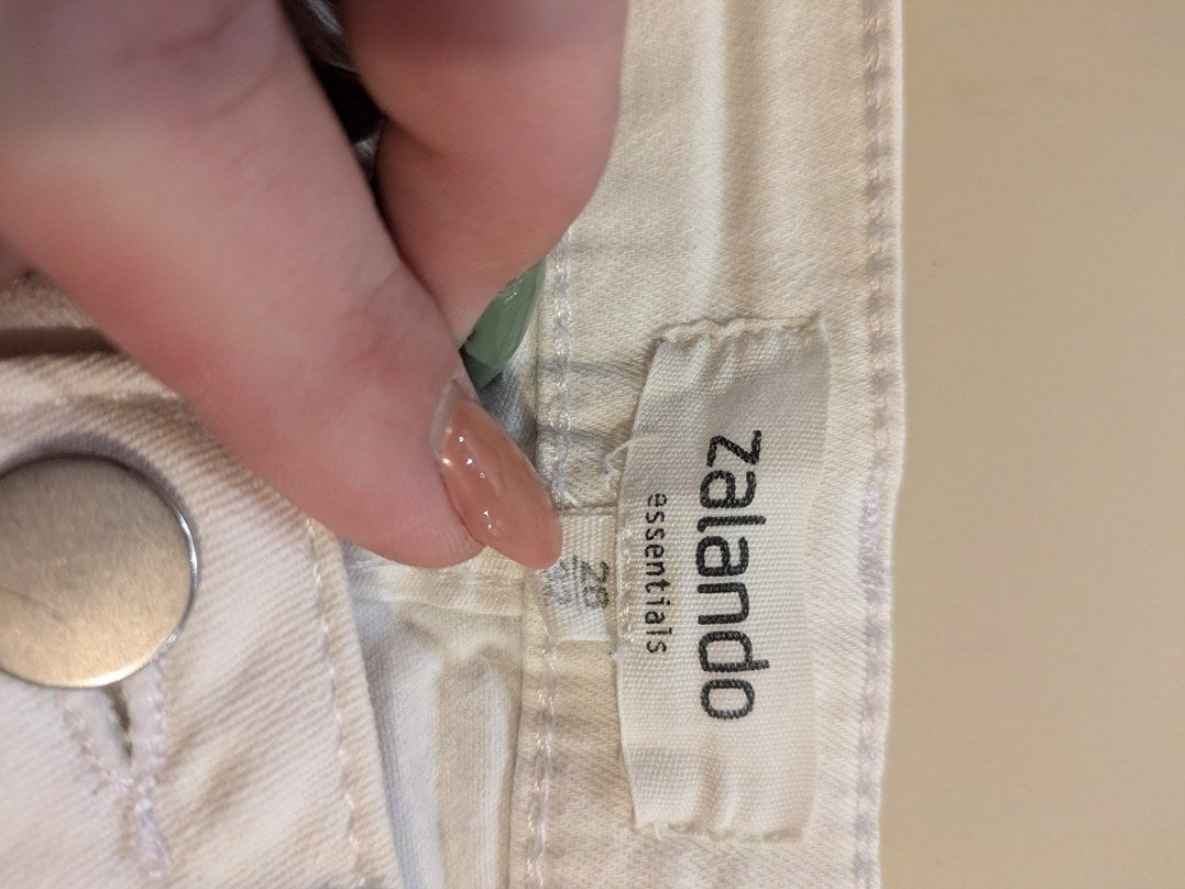 Pantalon Droit Zalando - 36 - Blanc - Mache-27