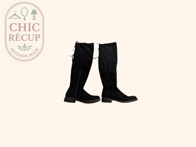 Bottes Hautes Sans Marque - 40 - Noir - Evvio-89