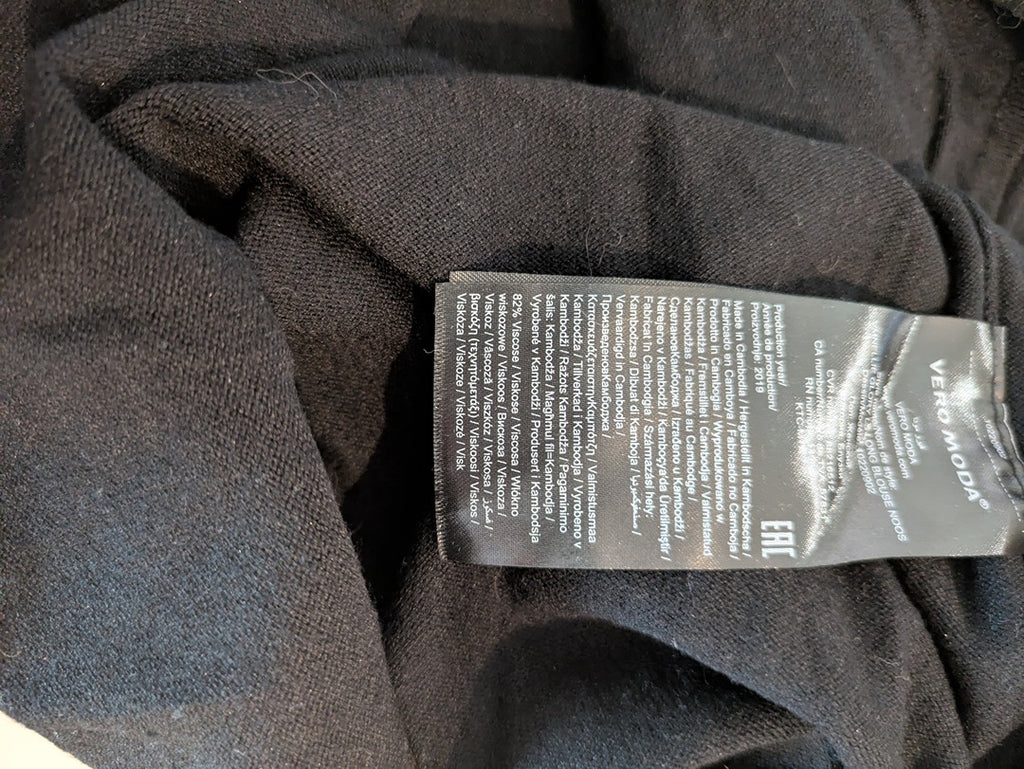 Blouse manches longues Vero Moda - L - Noir - Nellie Glory