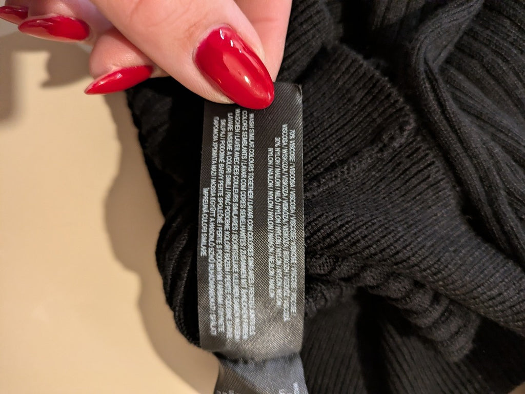 Pull Col Roulé Primark - L - Noir - Shbad-86