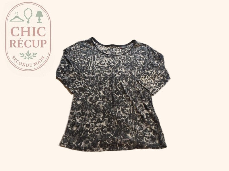 Blouse ¾ - Street One - M - Noir - Qubur-150