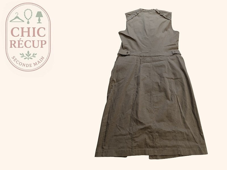 Robe Longue Eva Kayan - 42 - Kaki - Myfed-23