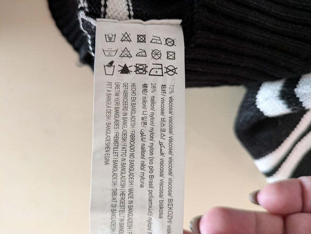 Pull D'hiver Pull & Bear - L - Noir Et Blanc - Lulaf-14