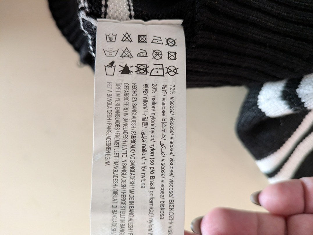 Pull D'hiver Pull & Bear - L - Noir Et Blanc - Lulaf-14