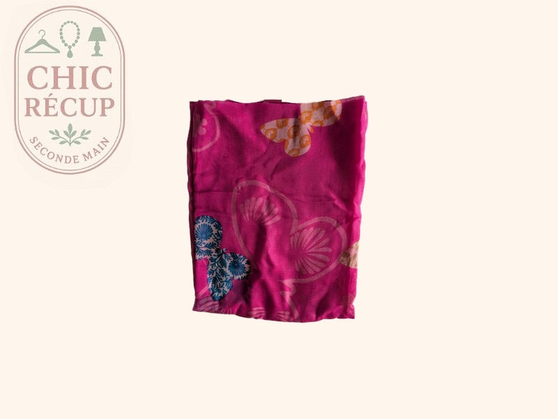 Foulard Françoise Saget - Taille unique - Rose - Papillon