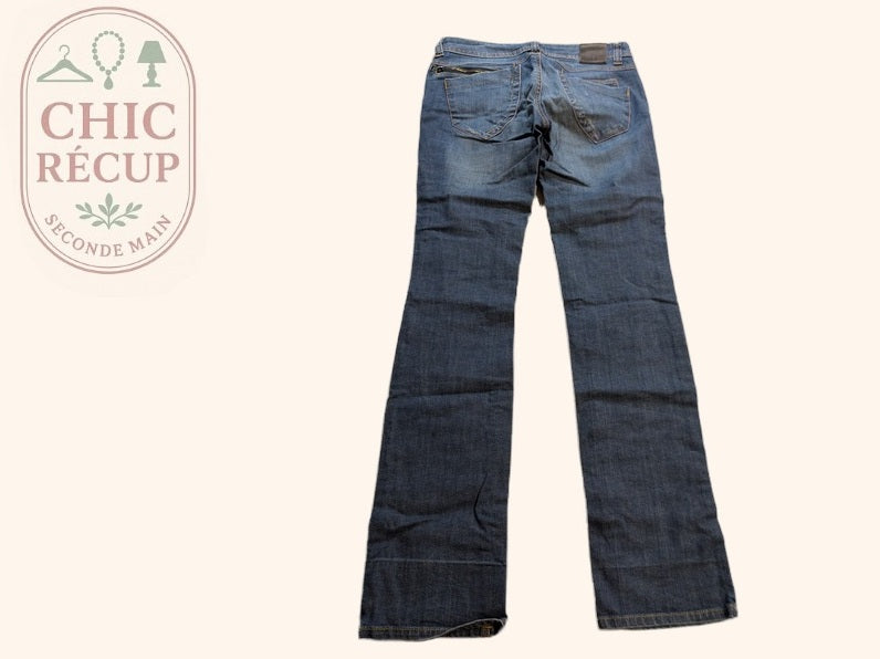 Jeans Evasé Chevignon - 38 - Bleu - Mache-19