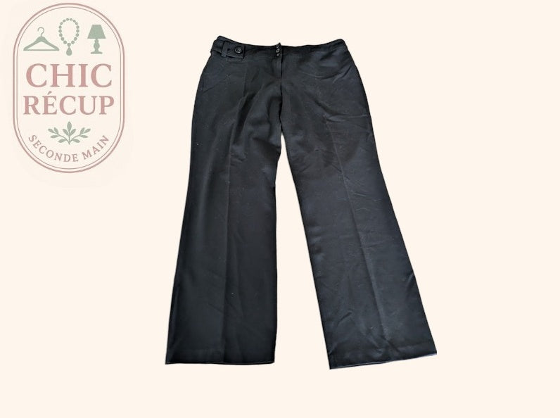 Pantalon large Patrice Breal - 46 - Noir - Fluide