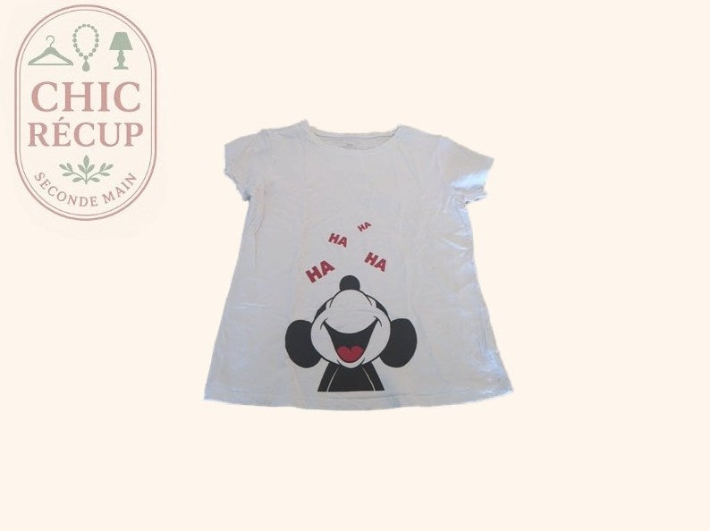 T-shirt - Disney - Xl - Blanc - Mickey Mouse