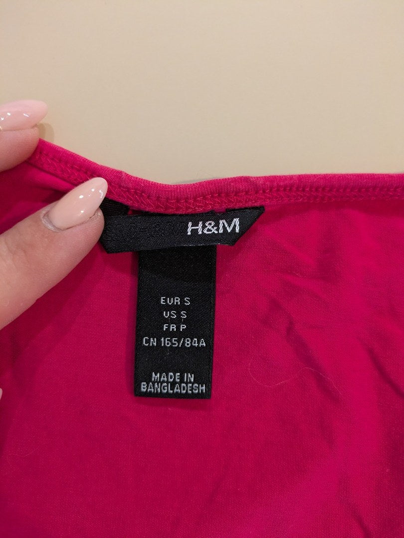 T-shirt H&m - S - Fuchsia - Anbou-13