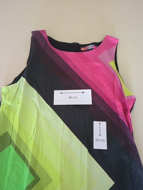 Robe Desigual - Fr 46 - Noir - Motif Géométrique