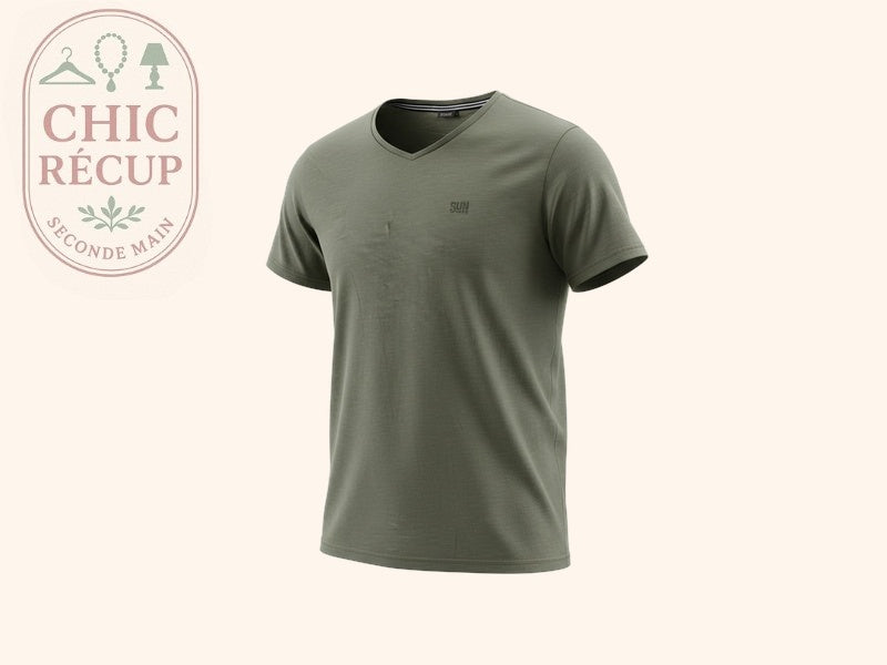 T-shirt Uni Sunvalley - M - Vert - Elrio-02