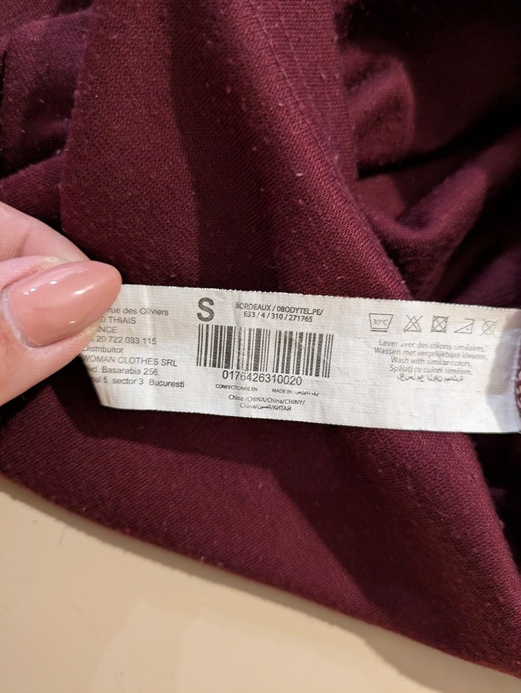 Robe Midi Mim - S - Bordeaux - Qubur-81