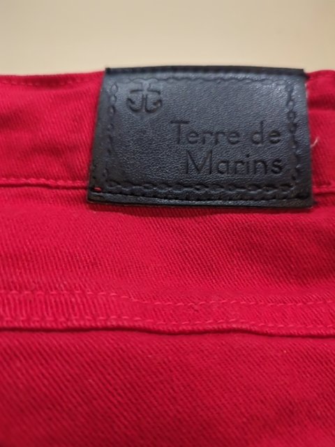 Jeans Court - Terre De Marins - 42 - Rouge - Qubur-133