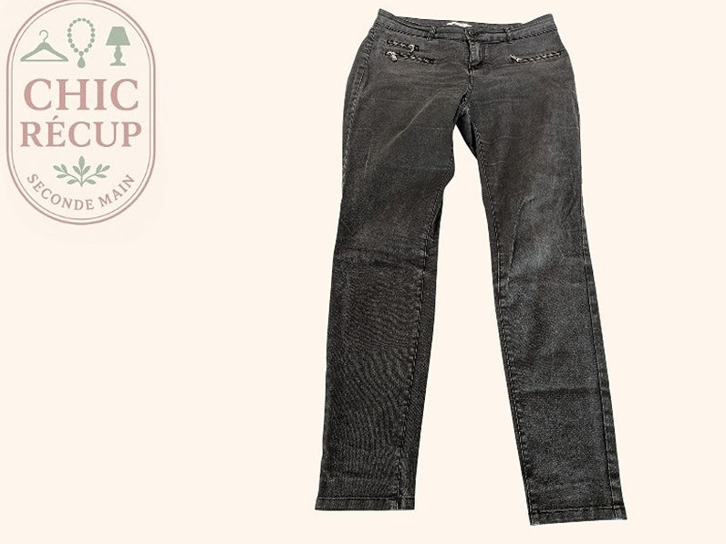 Jeans Skinny Zapa - M - Gris - Olhat-77