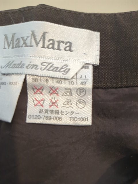 Jupe Longueur Genou - Max Mara - Fr 36 - Marron - Macar-19