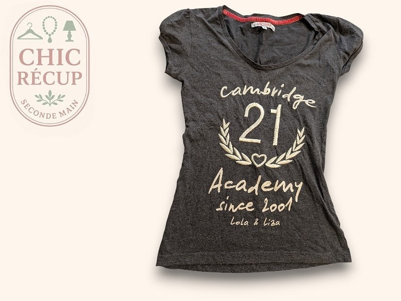 T-shirt Lolaliza - Xs - Gris - Qubur-87