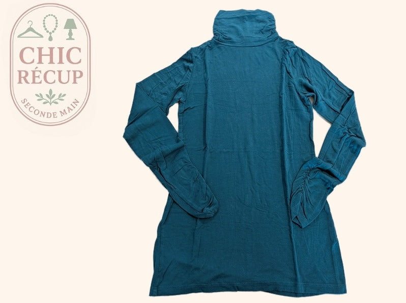 Blouse Walk And Talk - S - Turquoise - Audeb-96