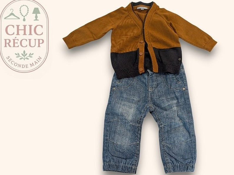 Lot De Vêtements Gémo - 6-9 Mois / 68 Cm - Marron
