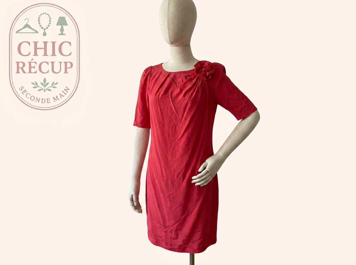 Fête Et Cocktail - Maje - M - Rouge - Macar-12