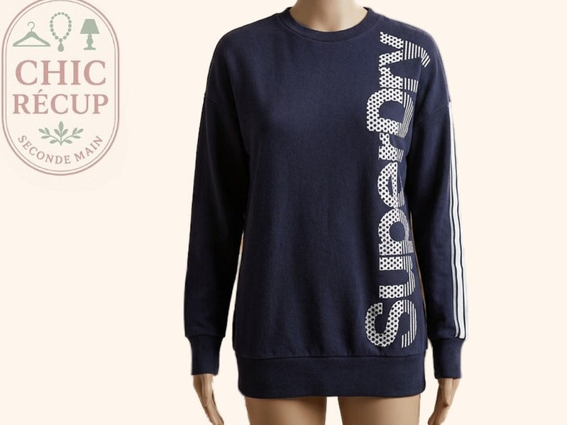 Autre Sweat Superdry - 34 - Marine - Vabar-02