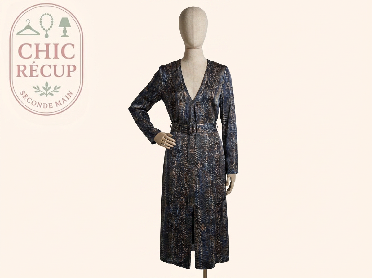 Robe Longue - Massimo Dutti - 34 - Gris - Sthas-12