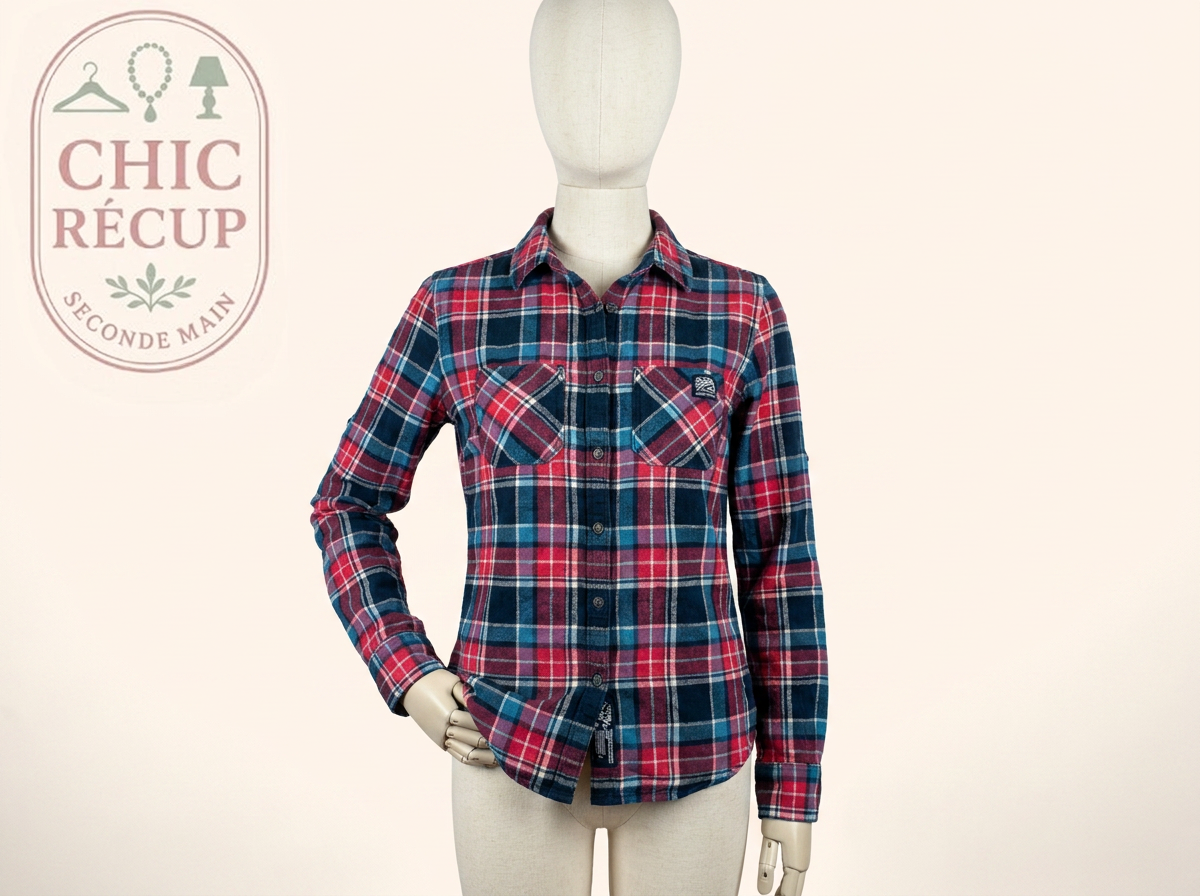 Chemise - Superdry - S - Rouge - G40me003f1
