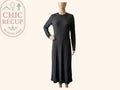 Robe Longue Camaïeu - Xl - Noir - Brhal-78