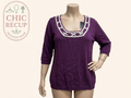 Blouse ¾ Etincelle - Taille 6 - Violet - Labag-211