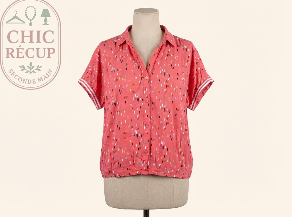 Blouse Sans Marque - M - Corail - Chpav-99