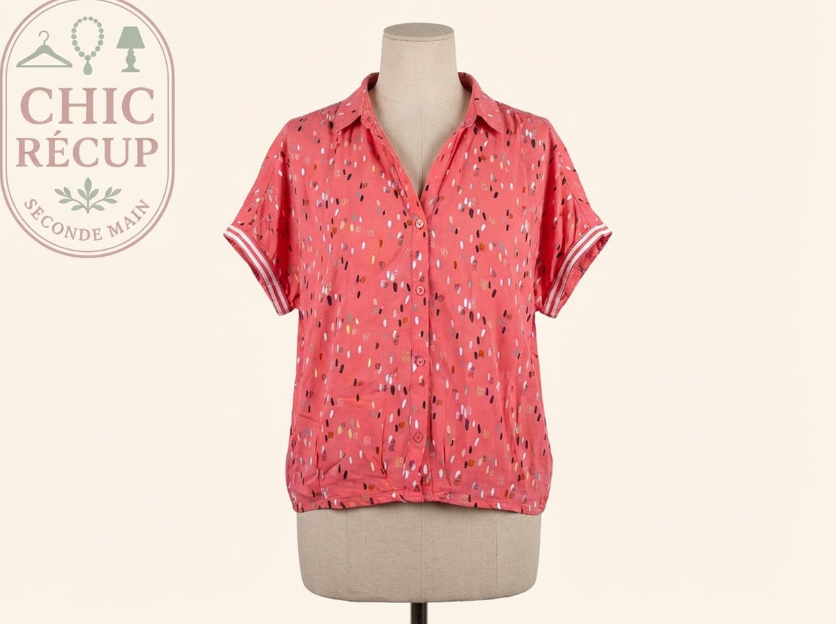 Blouse Sans Marque - M - Corail - Chpav-99