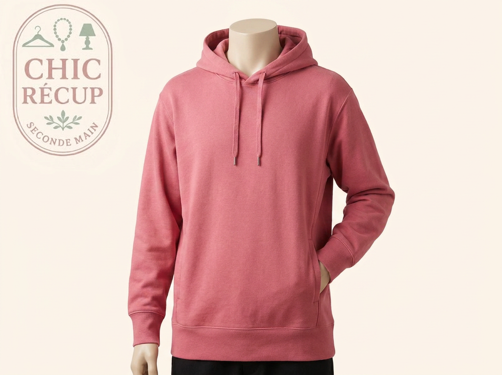 Sweat à capuche Uniqlo - L - Rose - 433045