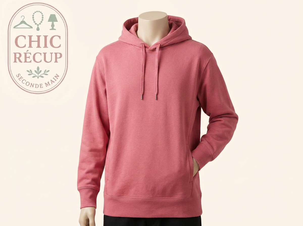 Sweat à capuche Uniqlo - L - Rose - 433045
