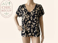 Blouse Vero Moda - M - Noir Et Beige - Lubel-33