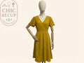Robe D'ete Naf Naf - 42 - Jaune - Malat-18