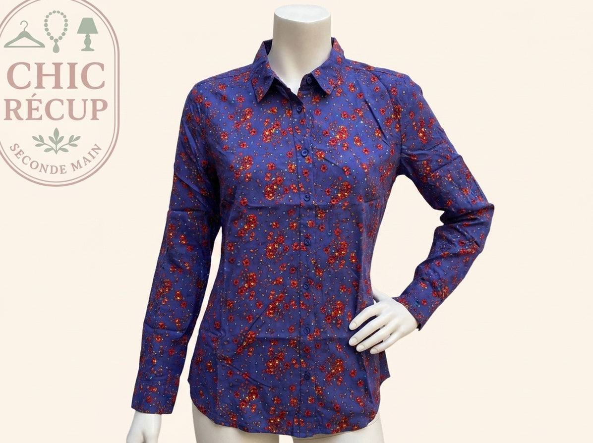 Chemise United Colors Of Benetton - Xs - Bleu - Maneg-12