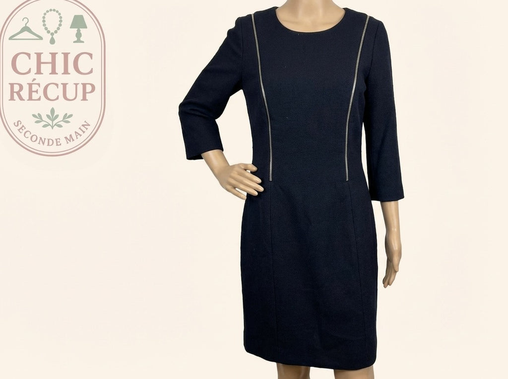 Robe Midi Claudie Pierlot - S - Marine - Joghi-14