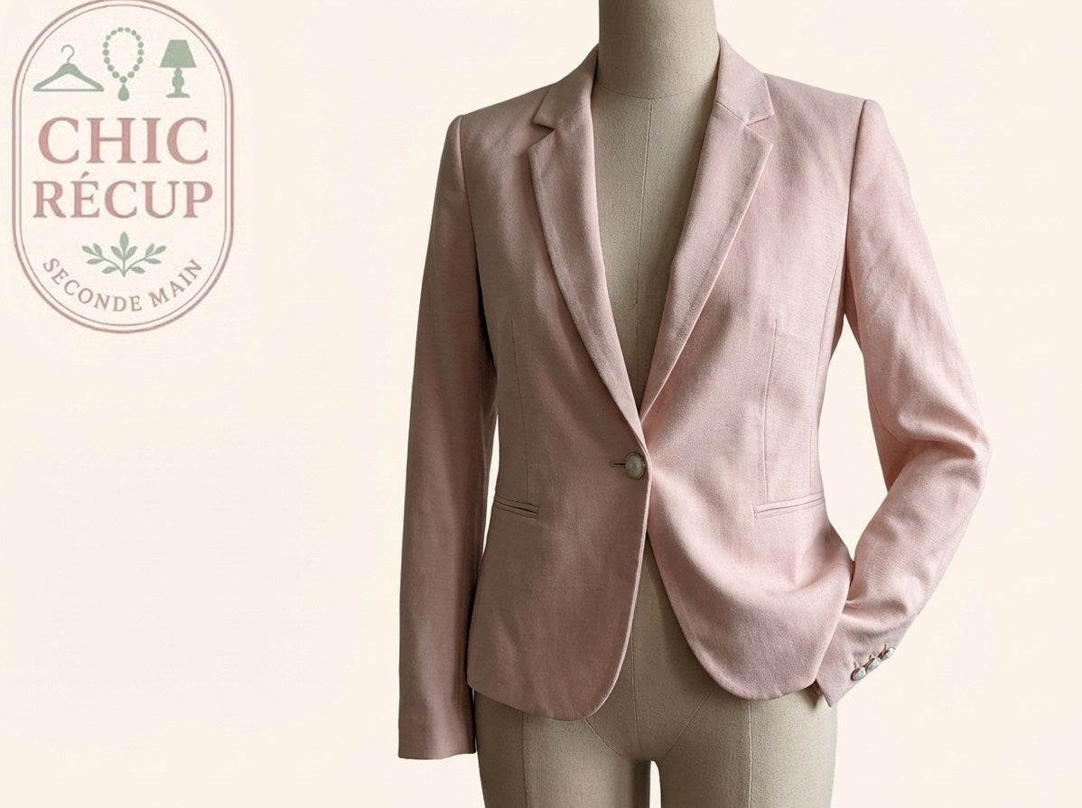 Blazer Zara Basic - L - Rose - Paval-2