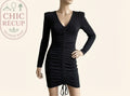 Robe Midi Flounce London - S - Noir - Lerom-17