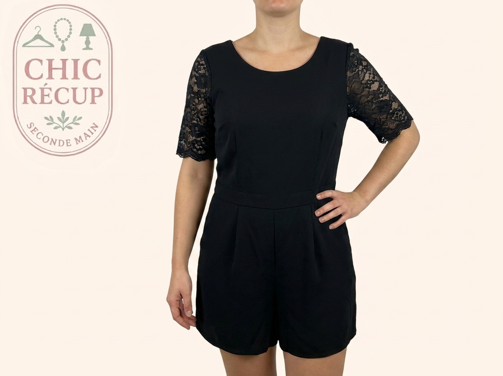 Combishort - Kiabi - Fr 44 - Noir - Ampri-60