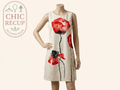 Robe d'été Hippocampe - Fr 42 - Blanc - Coquelicot