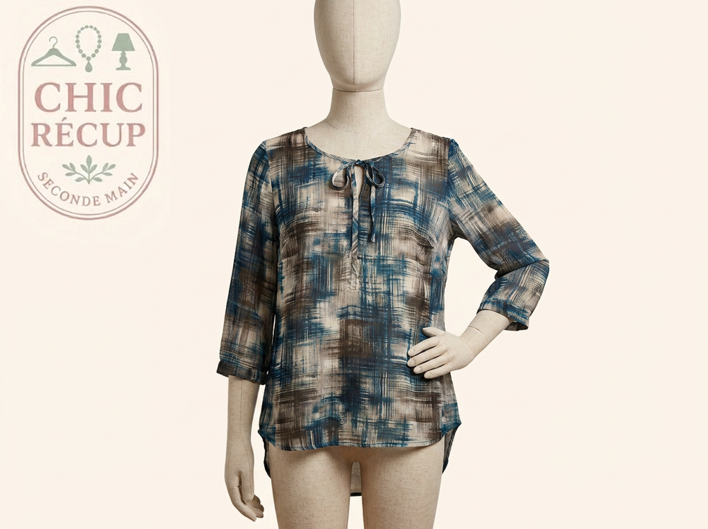 Blouse - Street One - Eu 40 - Bleu - Qubur-155