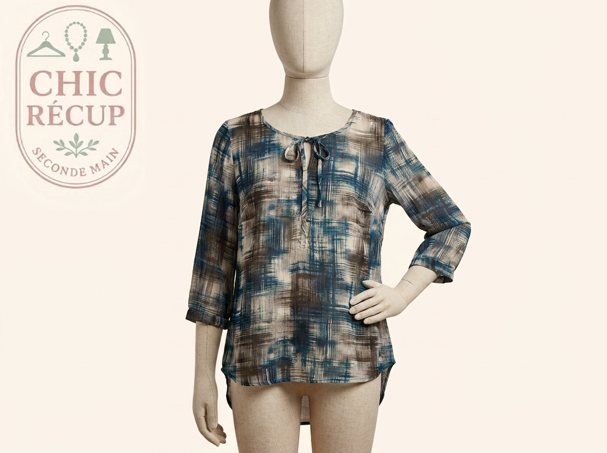 Blouse - Street One - Eu 40 - Bleu - Qubur-155