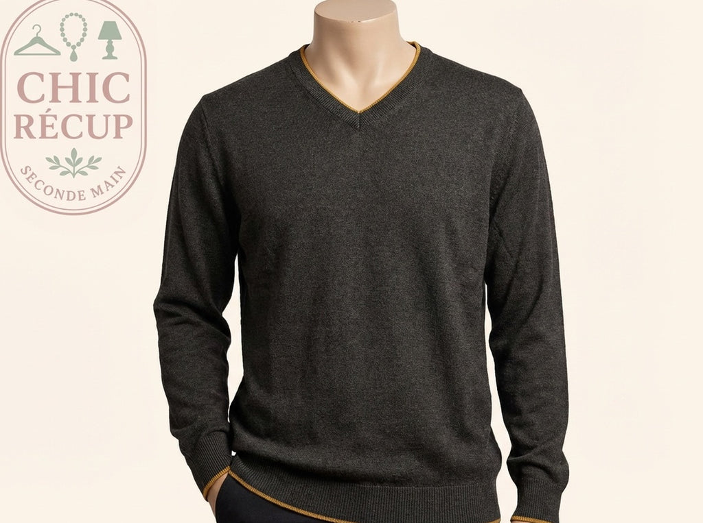 Pull - Elemme Italia - M - Gris - Malat-10