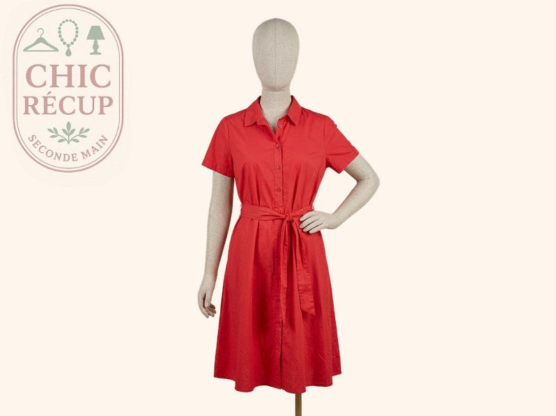 Robe Midi Ichi - 42 - Rouge - Myfed-164