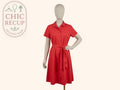 Robe Midi Ichi - 42 - Rouge - Myfed-164