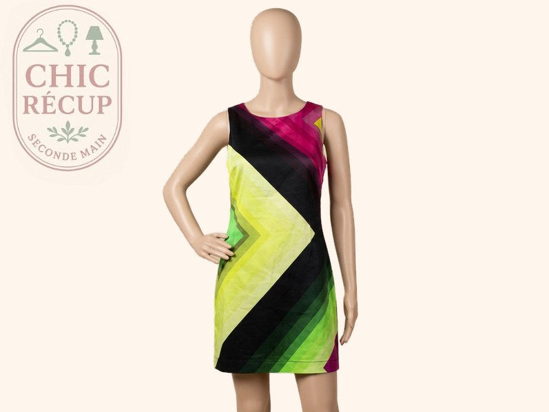 Robe Desigual - Fr 46 - Noir - Motif Géométrique