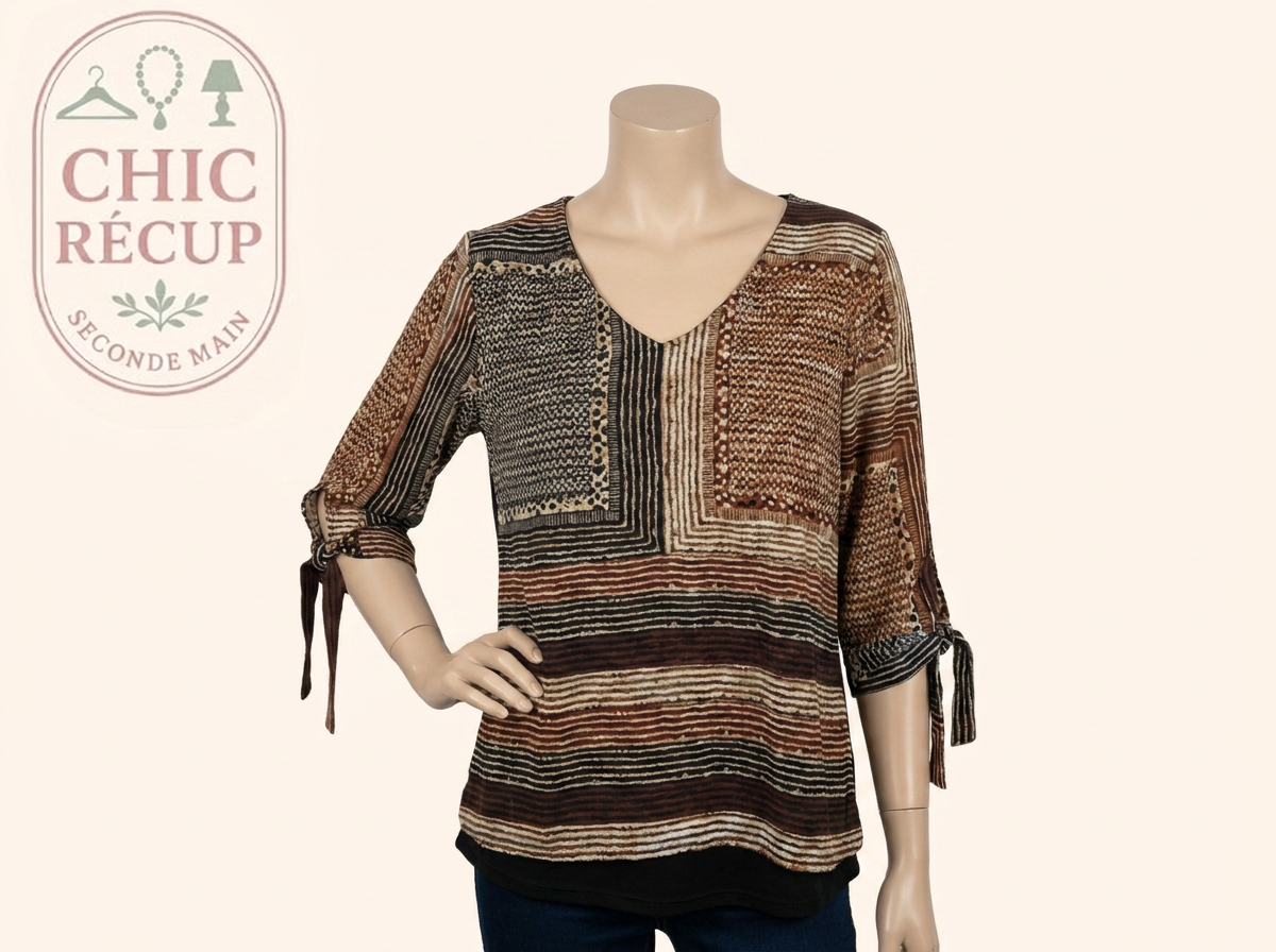 Blouse - Punt Roma - M - Noir - Sasch-34