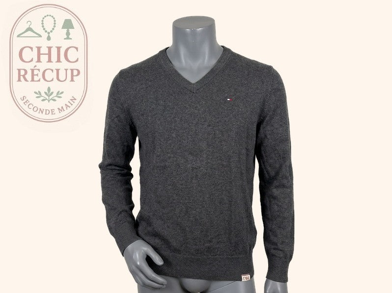 Pull Tommy Hilfiger - S - Gris - Paval-81