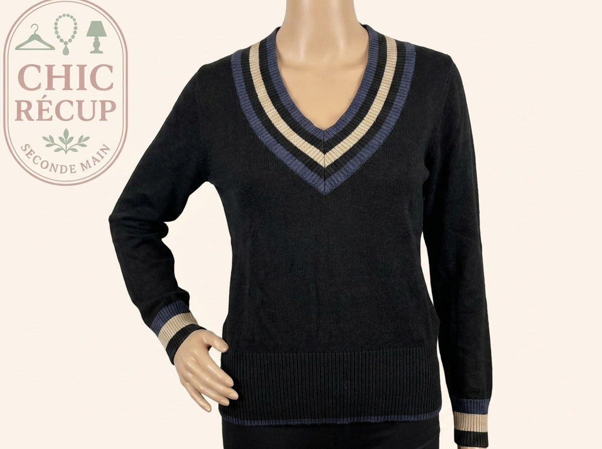 Pull col V Scotch & Soda - S - Noir - 147573